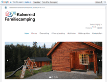 Tablet Screenshot of kolvereidfamiliecamping.no